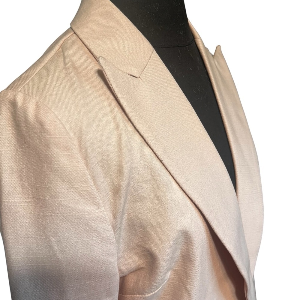 Evereve Lenox Blazer Light Pink Cotton Twill Size Small - Picture 6 of 12